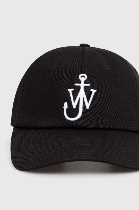 Βαμβακερό καπέλο του μπέιζμπολ JW Anderson Baseball Cap μαύρο