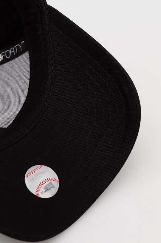 μαύρο Βαμβακερό καπέλο του μπέιζμπολ New Era 9FORTY NEW YORK YANKEES