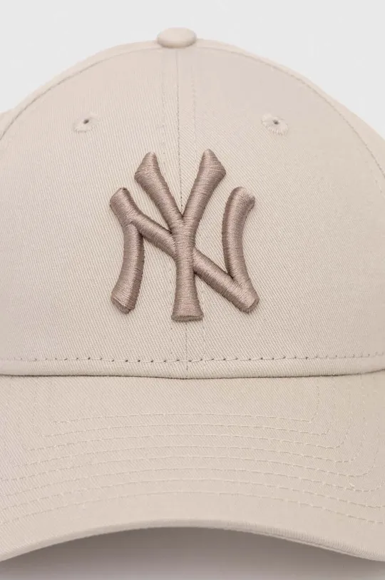 Βαμβακερό καπέλο του μπέιζμπολ New Era 9FORTY NEW YORK YANKEES μπεζ