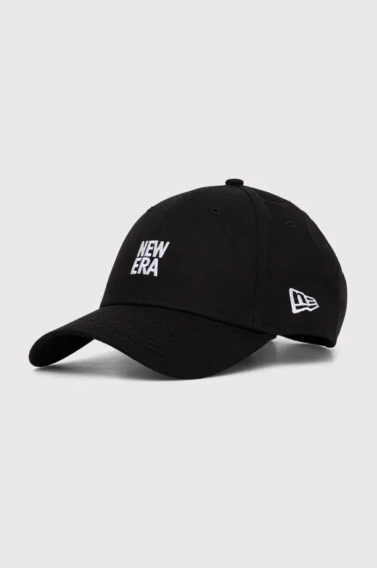 czarny New Era czapka z daszkiem bawełniana 9FORTY Unisex