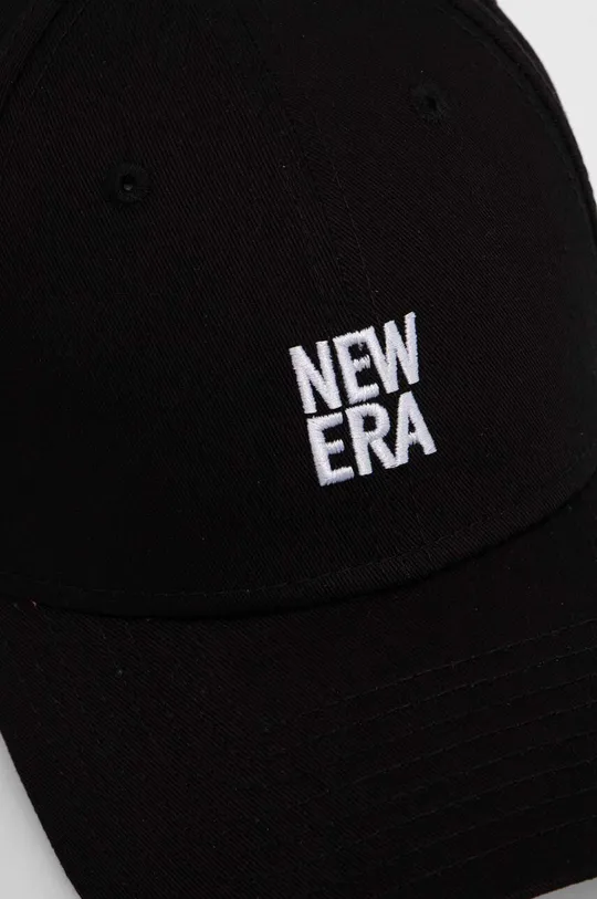Bombažna bejzbolska kapa New Era 9FORTY črna