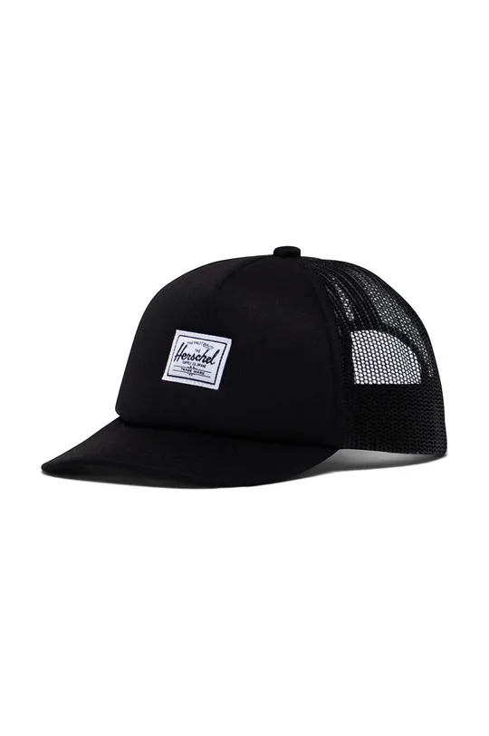 czarny Herschel czapka z daszkiem Baby Whaler Mesh Cap Unisex