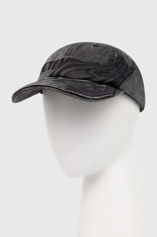 μαύρο Βαμβακερό καπέλο του μπέιζμπολ VETEMENTS Flame Logo Cap Unisex