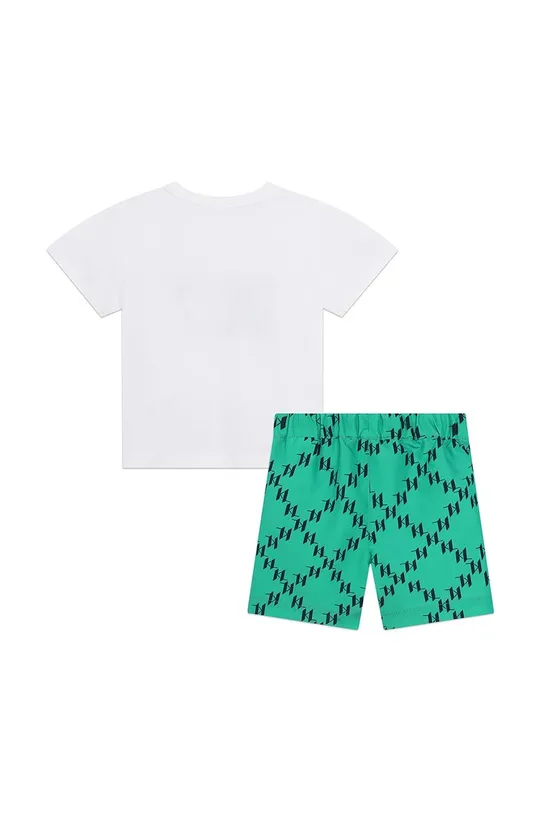 Karl Lagerfeld komplet kąpielowy dziecięcy – szorty i t-shirt biały