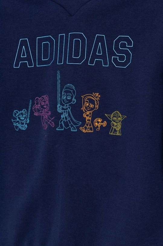 Dječja trenirka adidas Temeljni materijal: 70% Pamuk, 30% Reciklirani poliester Manžeta: 95% Pamuk, 5% Elastan