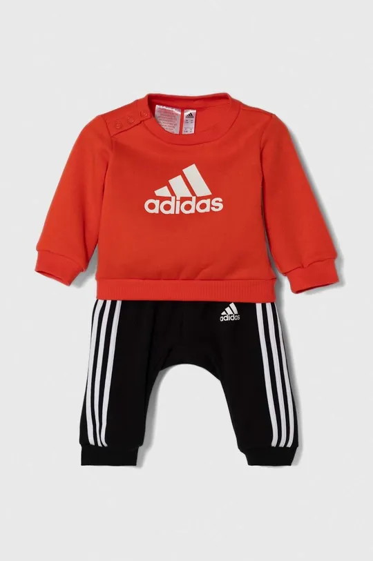czerwony adidas dres niemowlęcy Chłopięcy