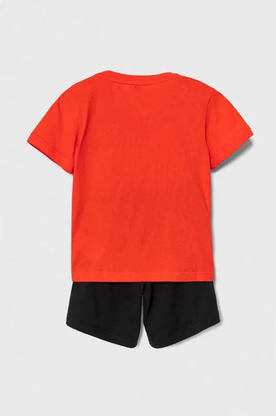 Дитячий бавовняний комплект adidas помаранчевий