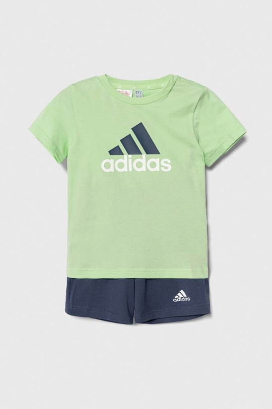 zelena Pamučna dječja trenirka adidas Za dječake