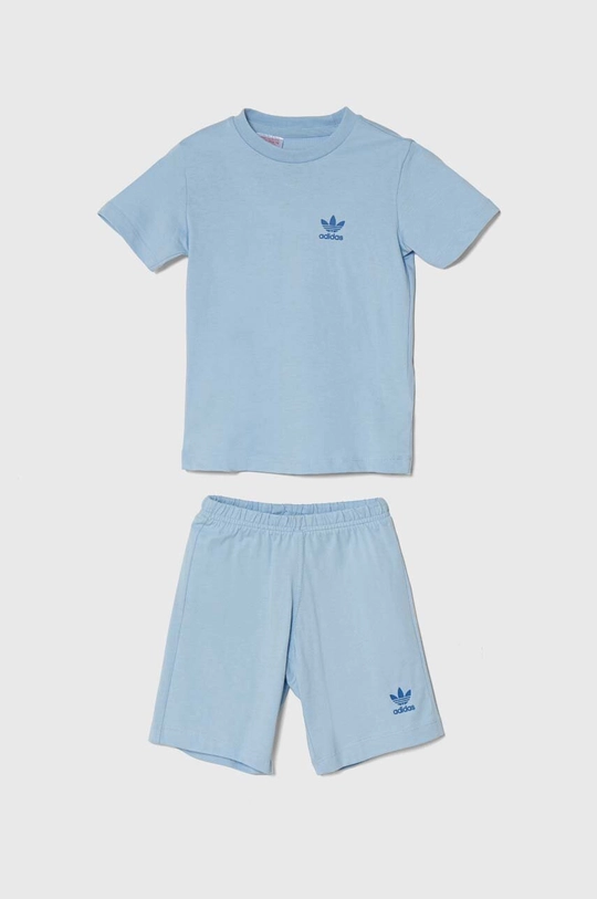 modrá Detská bavlnená súprava adidas Originals Chlapčenský