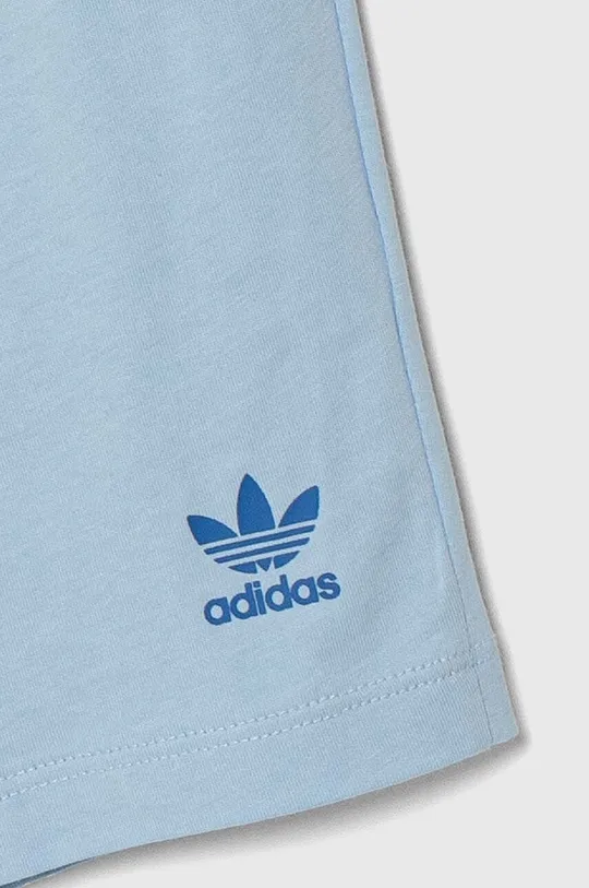 блакитний Дитячий бавовняний комплект adidas Originals