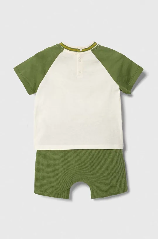 Детский хлопковый комплект Emporio Armani зелёный