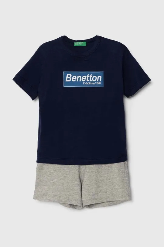 σκούρο μπλε Παιδικό βαμβακερό σετ United Colors of Benetton Για αγόρια