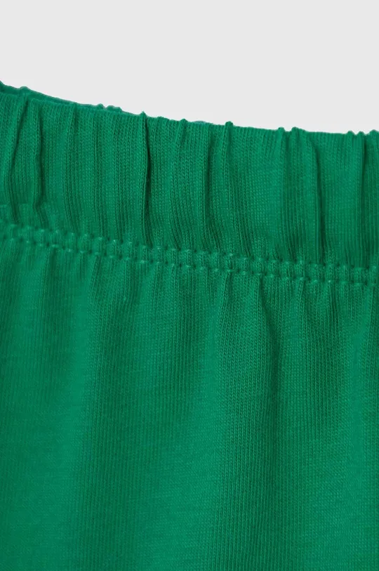 zöld United Colors of Benetton gyerek pamut melegítő szett