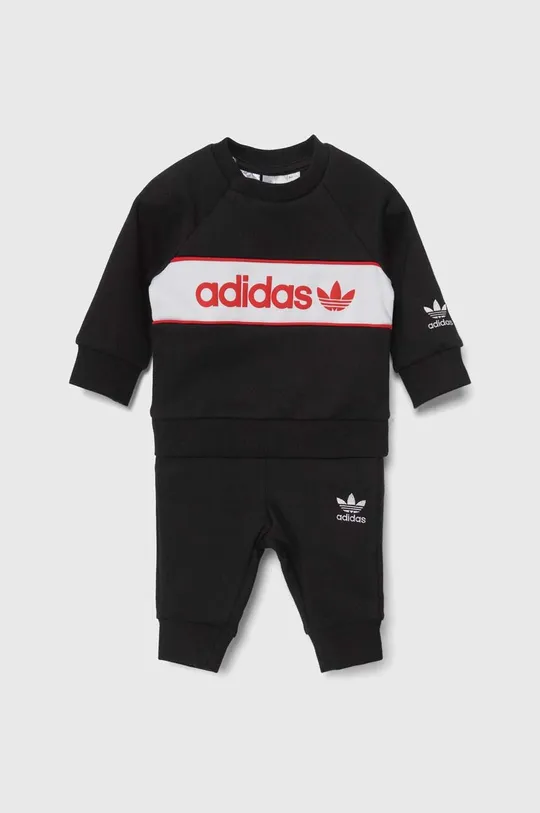 чёрный Детский спортивный костюм adidas Originals Для мальчиков