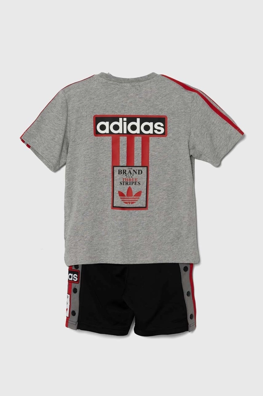 Detská súprava adidas Originals sivá