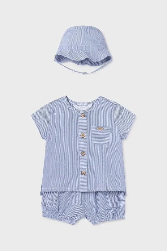 Detská bavlnená súprava Mayoral Newborn modrá