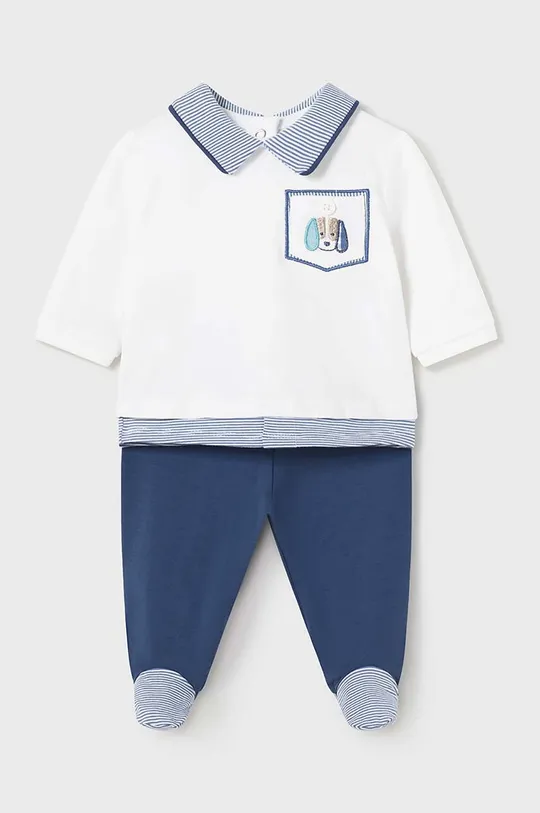 темно-синій Дитячий комплект з домішкою льону Mayoral Newborn Для хлопчиків