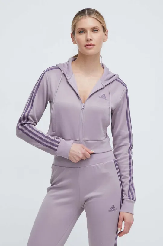 Trenirka adidas Material 1: 59 % Recikliran poliester, 41 % Bombaž Material 2: 60 % Bombaž, 35 % Recikliran poliester, 5 % Elastan Material 3: 100 % Recikliran poliester