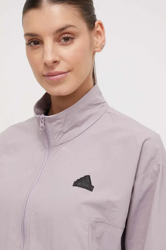 fialová Tepláková súprava adidas