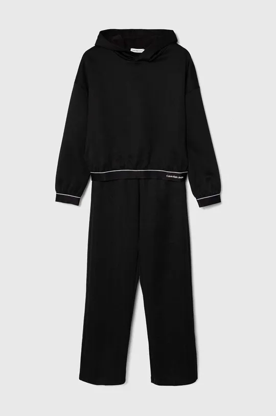 чорний Дитячий спортивний костюм Calvin Klein Jeans Для дівчаток