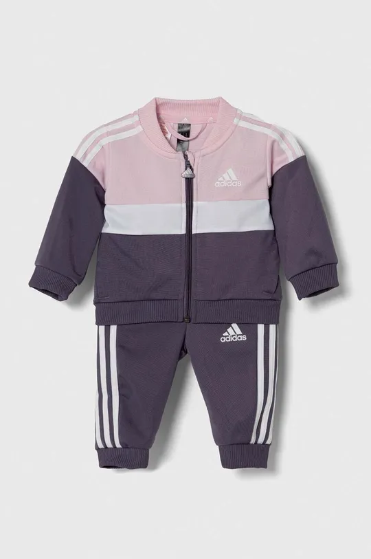 fioletowy adidas dres niemowlęcy Dziewczęcy