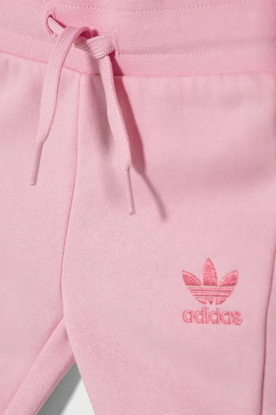 ružová Tepláková súprava pre bábätká adidas Originals