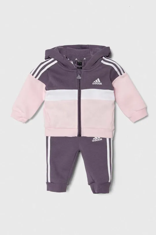 fioletowy adidas dres niemowlęcy Dziewczęcy