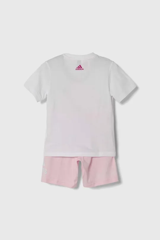 Дитячий бавовняний комплект adidas рожевий