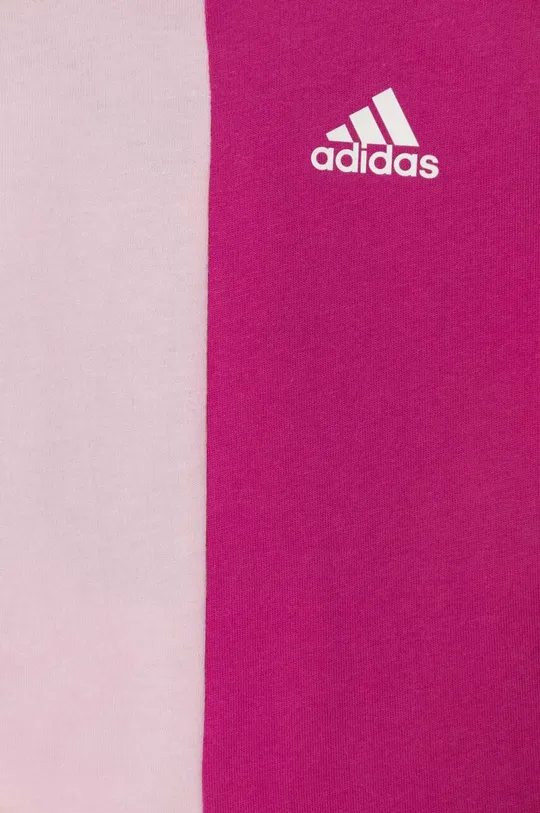 różowy adidas komplet dziecięcy