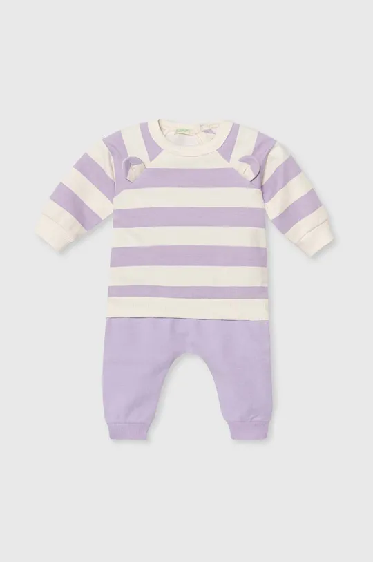фіолетовий Cпортивний костюм для немовлят United Colors of Benetton Для дівчаток