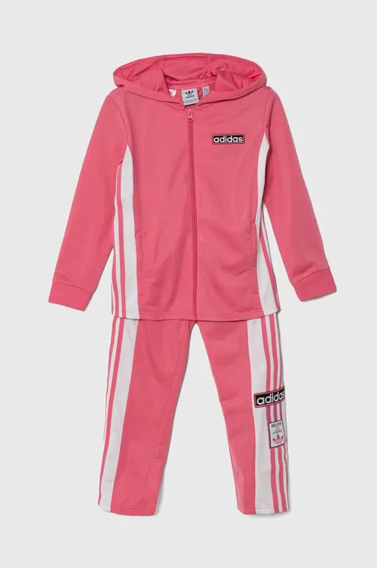 ružová Detská tepláková súprava adidas Originals Dievčenský