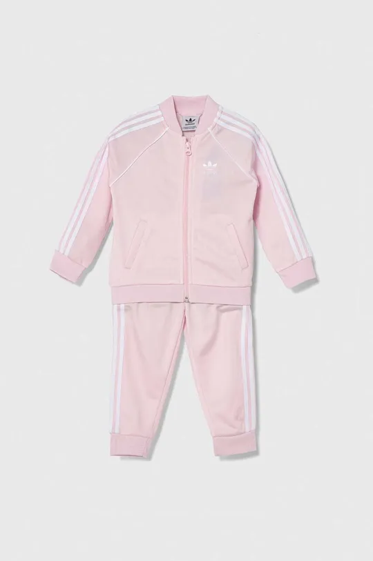розовый Детский спортивный костюм adidas Originals Для девочек