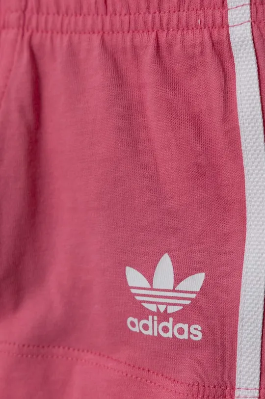 różowy adidas Originals komplet bawełniany dziecięcy