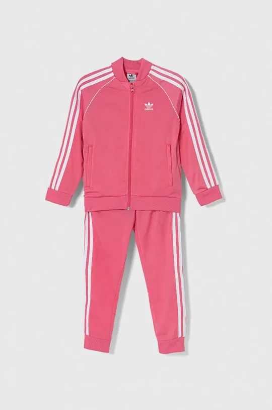 roza Dječja trenirka adidas Originals Za djevojčice