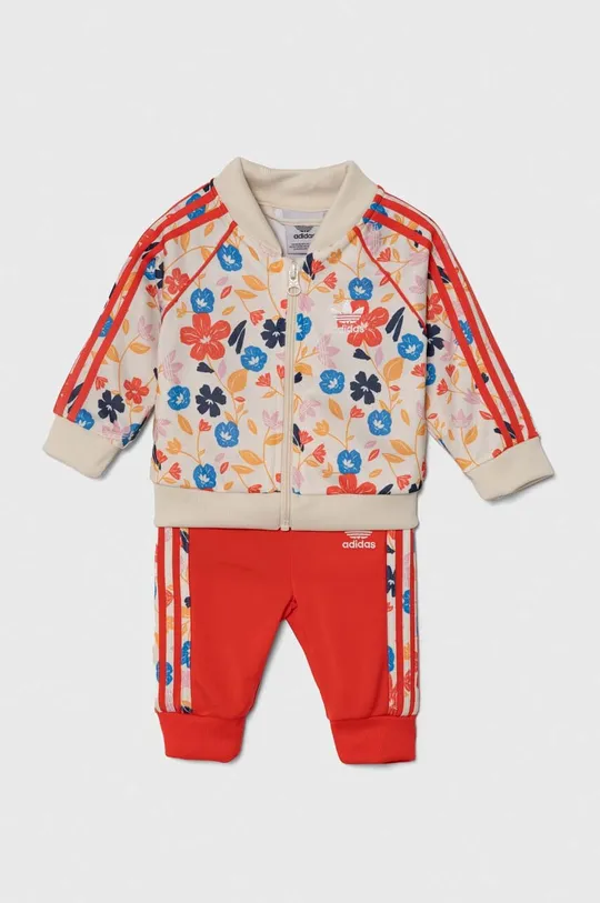 червоний Cпортивний костюм для немовлят adidas Originals Для дівчаток