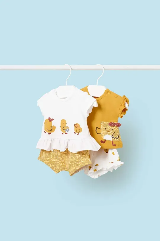 Mayoral Newborn komplet niemowlęcy 2-pack żółty
