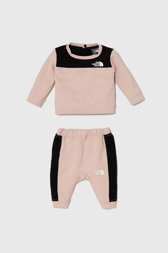 рожевий Cпортивний костюм для немовлят The North Face TNF TECH CREW SET Для дівчаток
