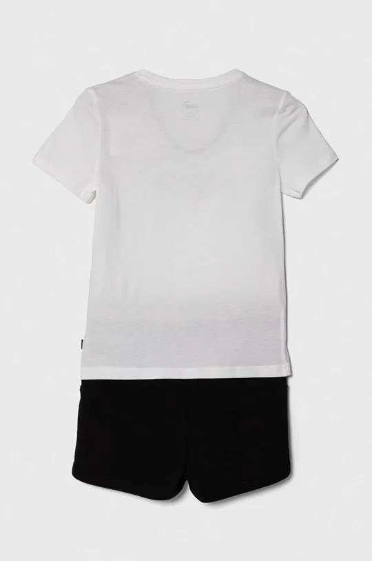 Puma komplet dziecięcy Logo Tee & Shorts Set biały