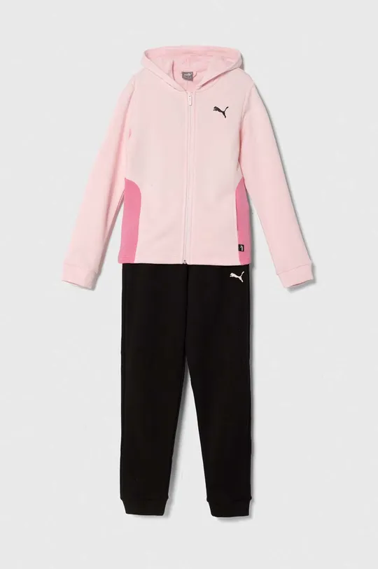 рожевий Дитячий спортивний костюм Puma Hooded Sweat Suit TR cl G Для дівчаток