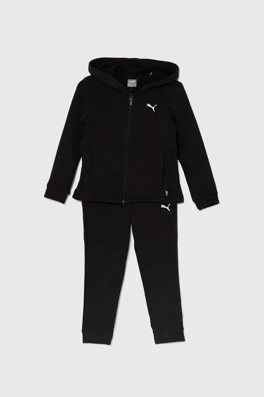 чёрный Детский спортивный костюм Puma Hooded Sweat Suit TR cl G Для девочек