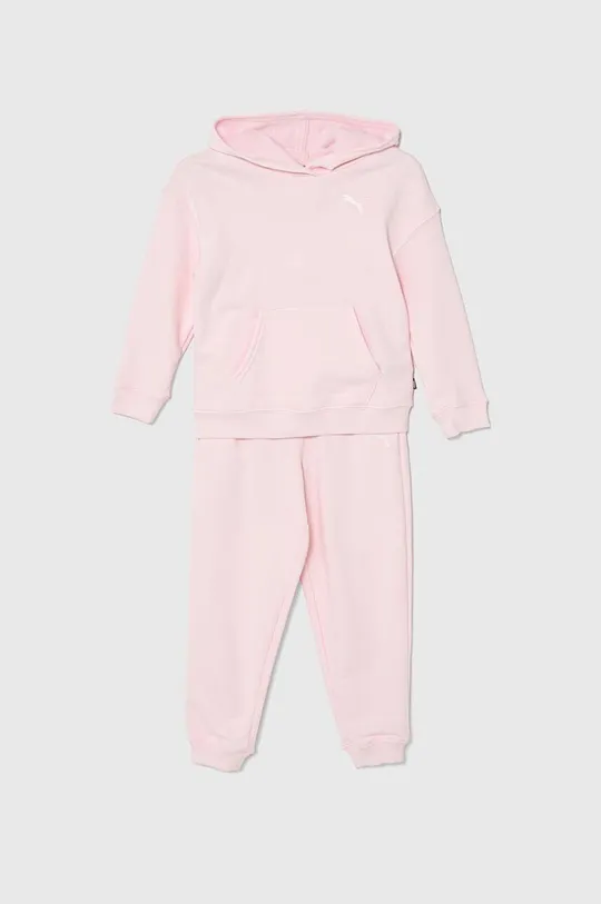 ružová Detská tepláková súprava Puma Loungewear Suit TR G Dievčenský