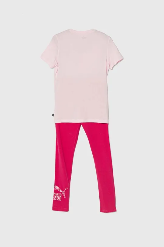 Дитячий бавовняний комплект Puma ANIMAL & Leggings Set G рожевий