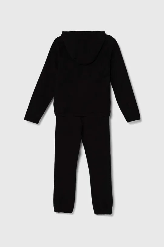 Otroška bombažna trenirka Calvin Klein Jeans črna