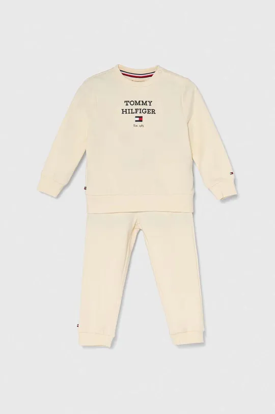 beżowy Tommy Hilfiger dres niemowlęcy Dziecięcy