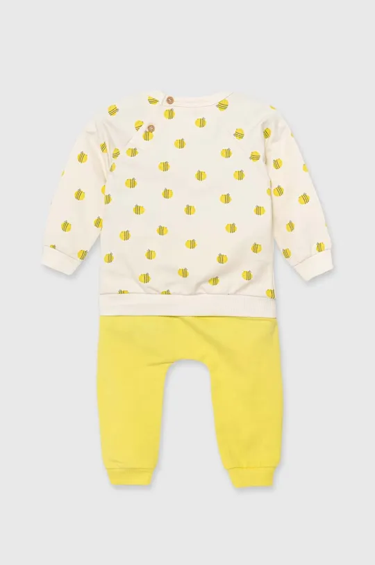 United Colors of Benetton dres niemowlęcy żółty