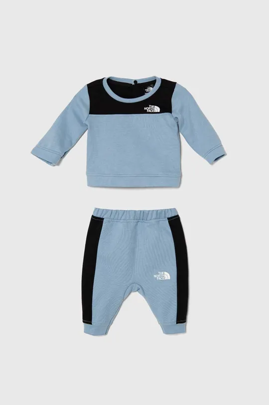 блакитний Cпортивний костюм для немовлят The North Face TNF TECH CREW SET Дитячий