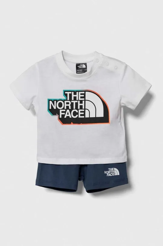 niebieski The North Face komplet bawełniany niemowlęcy COTTON SUMMER SET Dziecięcy
