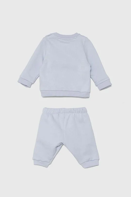 Хлопковый костюм для младенцев Lacoste голубой
