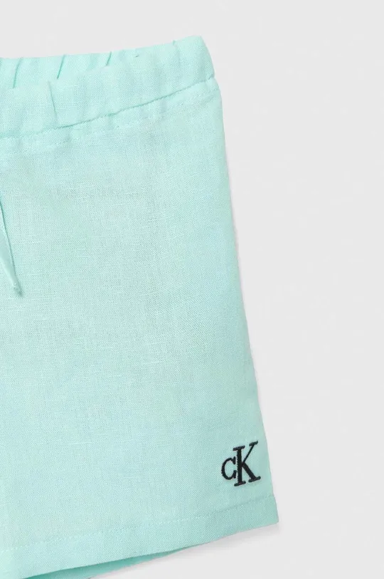 turchese Calvin Klein Jeans set per bambini in misto lino