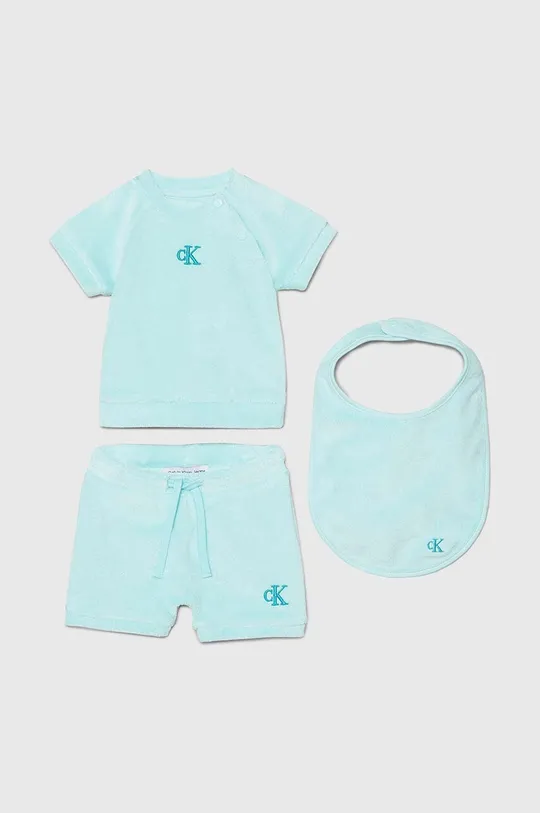 бирюзовый Комплект для младенцев Calvin Klein Jeans Детский